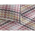 thumbnail image 3 of Ambesonne Geometric Quilted Bedspread Set 3 Pcs, Modern Wave Plaid Chevron, Twin, Dried Rose Eggplant, 3 of 4
