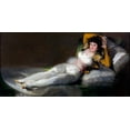 thumbnail image 2 of Goya, Francisco 24x14 Black Ornate Wood Framed with Double Matting Museum Art Print Titled - La Maja vestida, 2 of 4