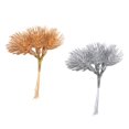 thumbnail image 2 of Guirnalda decorativa de 12 hojas para fiestas, decoración navideña. Oro plateado, 2 of 8