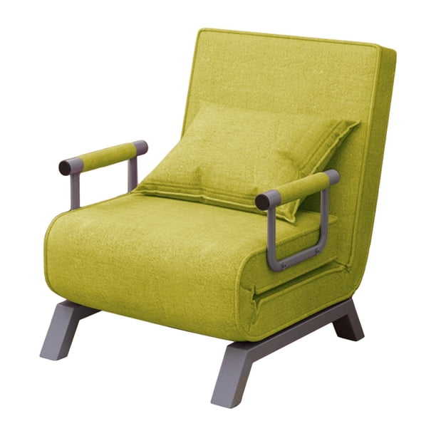 Sofá Cama Plegable Macarena Silla Reclinable Cómodo Asiento Acolchado Interior Oficina Apartamento Verde
