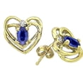 thumbnail image 2 of Tommaso Design� Oval 5x3mm Genuine Sapphire Earrings, 2 of 9