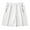 White, variant on Mens Gym Shorts Men's Solid Sports Fitness Training Breathable Shorts Zipper Pockets Cropped Pants