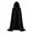 black, variant on Cloak with Hood Halloween Costume Velvet Cape Witch Vampire Outfits Halloween Costumes for Women Men Black