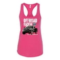 thumbnail image 2 of Wild Bobby, Ford Offroad Machine Classic Built Tough 4x4 Off Road, Cars and Trucks, Women Racerback Tank Top, Raspberry, Large, 2 of 4