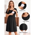 thumbnail image 3 of Weardear Maternity Nursing Dresses Short Sleeve Breastfeeding Dress Maternity Clothes, 3 of 8