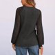 thumbnail image 5 of Sudadera con capucha gris,Blusa de encaje con patchwork para mujer, manga larga, cuello redondo, tejido de poliéster, estilo bohemio, uso diario informal, sopatenor, 5 of 8