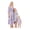 Purple Baby, variant on Mother and Daughter Family Matching Dress Floral Print Dress Mommy and Me Summer Family Outfits