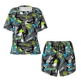 thumbnail image 4 of Lsque sport sonw board Women's Short-Sleeved Pajama Set - 2 Piece Soft and Lightweight Sleepwear Set-XX-Large, 4 of 9