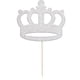 thumbnail image 5 of de 20 Piezas Brillante Príncipe Princesa Cupcake Toppers DIY Cóctel de Selecciones Decoración de Plata Macarena Primeros de la torta del cumpleaños de la corona, 5 of 8