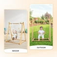 thumbnail image 7 of Ktaxon 2-in-1 Wooden Baby Jumper & Swing with Foldable A-Frame Stand, Stable Toddler Swing Set for Indoor & Outdoor Use, 7 of 7