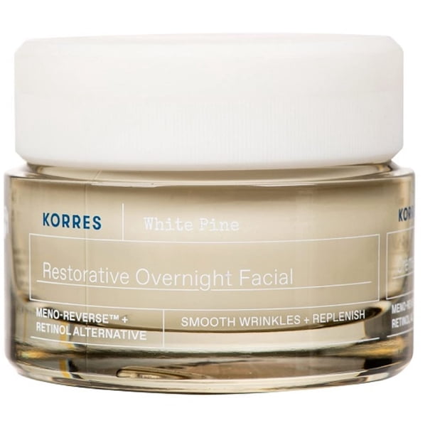 Crema hidratante facial nocturna KORRES White Pine Restorative 40 ml
