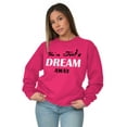 thumbnail image 4 of Cute Just A Dream Away Positive Quote Women Plus Size Crewneck Sweatshirt Brisco Brands 2X, 4 of 5