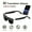 Black AI Translation Glasses (Sunglasses Style), variant on AI smart Glasses with 4K Camera, Real-Time Translation & Object Recognition, Open-Ear Audio, 8Hrs Battery for Outdoor, Travel, Business - Black