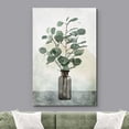 thumbnail image 2 of wall26 Canvas Print Wall Art Pastel Green Forest Plant Leaves Vase Nature Wilderness Illustrations Modern Art Decorative Multicolor Zen Rustic Relax/Calm for Living Room, Bedroom, Office - 12"x1, 2 of 5