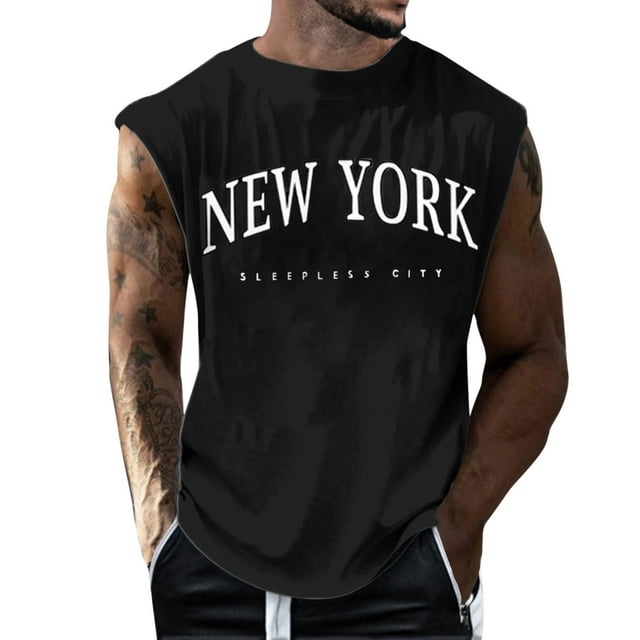 Paguaki Débardeur Homme T-Shirt Sans Manches Muscle Noir,TG