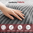thumbnail image 5 of Centilab Big Bean Bag Chairs, Adults Bean Bag Lounger Sofa with Memory Foam Filled, Bean Bag Couch for Living Room Bedroom Lounge, Ergonomic Support, Gray, 5 of 8