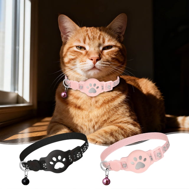 Cagogo à Moins de 5 $ 2 Pcs Collier pour Chat GPS, Collier de Suivi GPS pour Chats, Dispositif de Localisation pour Animaux Étanche, Traqueur pour Animaux Android Sans Frais Mensuels, Collier Intelligent de Sécurité Avancée