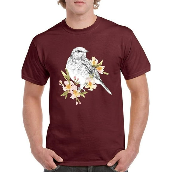 Robin Sketch T-Shirt Men -Emma Scarvey Designs, Male 5X-Large