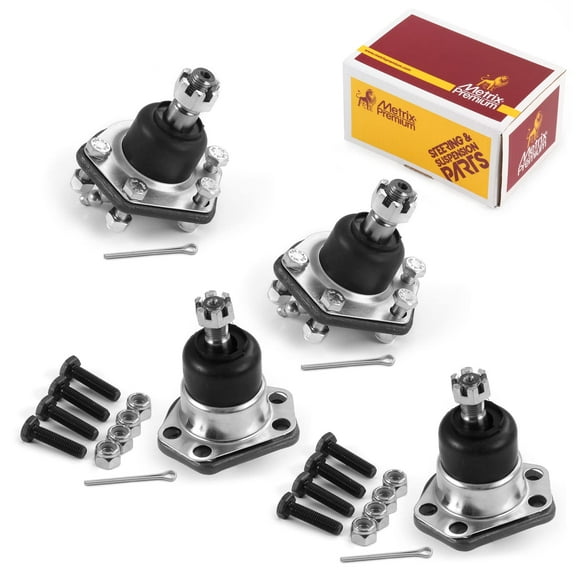 Metrix Premium Chassis Parts - 4 PC Front Upper & Front Lower Ball Joint Kit Fits 95-01 Chevrolet Blazer AWD, 84-03 S10 4WD, 95-04 GMC Jimmy 4WD, 91-94 Oldsmobile Bravada, K5335, K5320