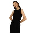 thumbnail image 3 of Black - Crew neck - Unlined - Modest Dress - Refka, 3 of 5