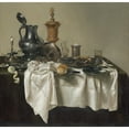 thumbnail image 2 of Willem Claesz Heda 12x12 Gold Ornate Wood Frame and Double Matted Museum Art Print Titled - Banquet Piece with Mince Pie (1635), 2 of 4