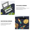 thumbnail image 5 of Easygdp Space Print Elastic and Washable Suitcase Protective Cover with Hidden Zipper Fits 18-32 inch Luggage -Large, 5 of 9