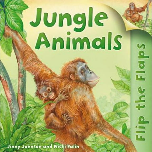 Pre-Owned Flip the Flaps: Jungle Animals (Paperback) by Hannah Wilson