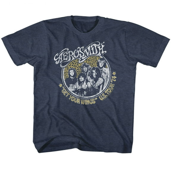 Aerosmith Get Your Wings Vintage Navy Toddler T-Shirt