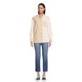 thumbnail image 3 of Time and Tru Women's Button Down Shirt with Long Sleeves, Sizes XS-XXXL, 3 of 6