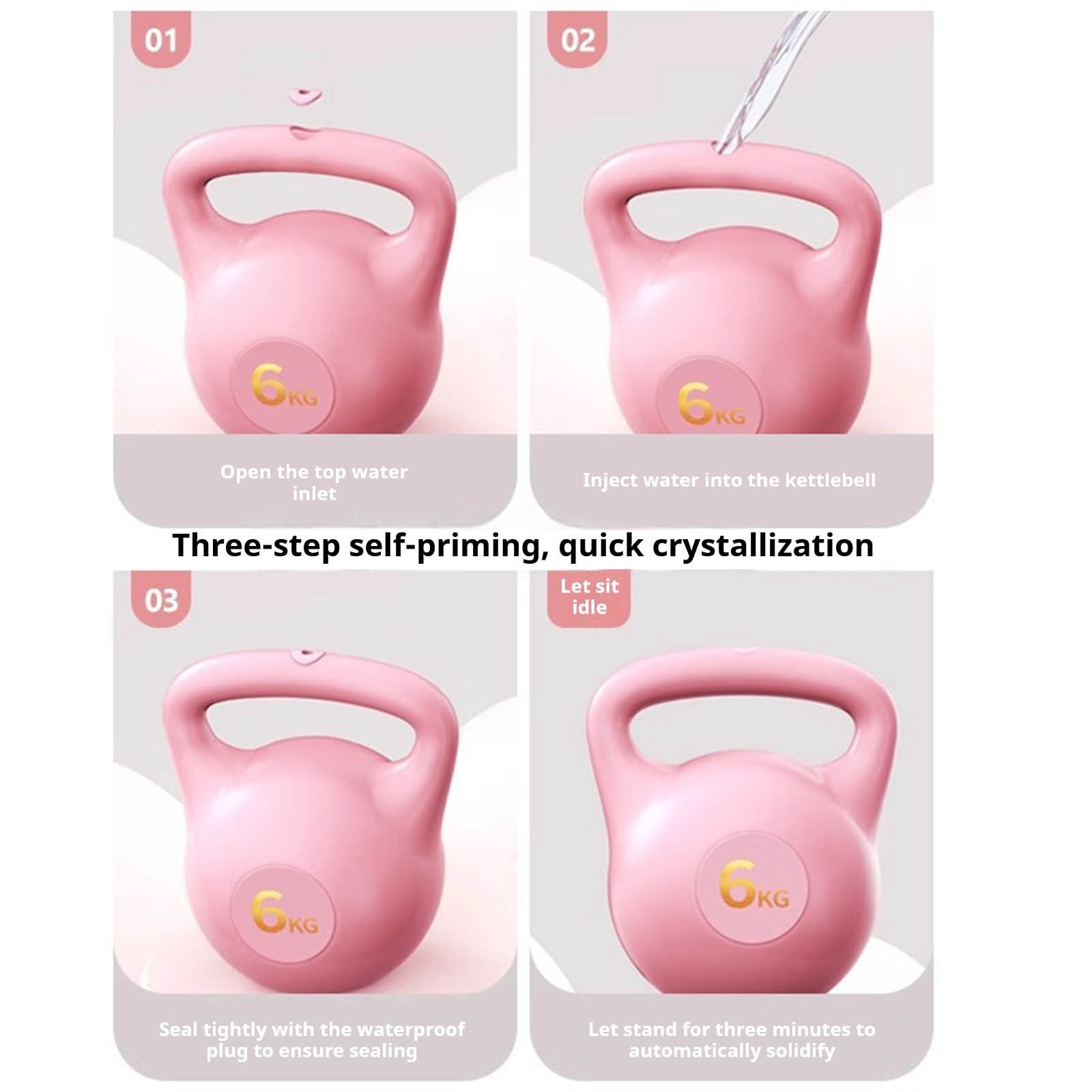 6-kilogram soft kettlebell in various colors, with non- handles, ideal for home workouts, and guaranteed to be safe