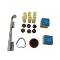 thumbnail image 1 of Reparación Kit de piscina de billar Cue Cue Kit de punta de referencia 6X, 2x puntas de punta de señal, férulas 6x cue, reparación de cue de billar, 1 of 8