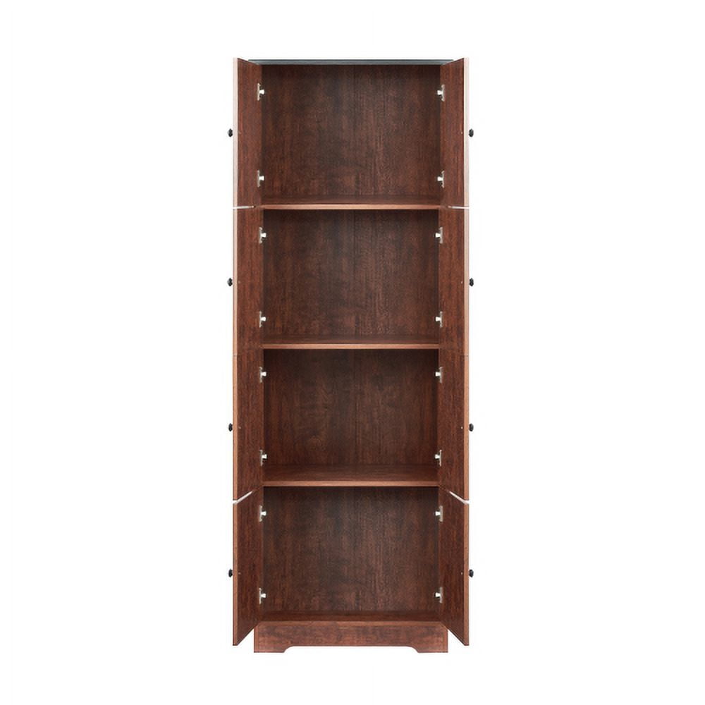 Jaodemo Kitchen Pantry Cabinet, Brown, 12.8''