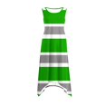thumbnail image 2 of Ladies Summer Tops Impreso sin Mangas Cuello Redondo Vestido Casual para el Uso Diario Y Casual, 2 of 5