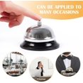 thumbnail image 2 of Reception Call Bell, Desk Call Bell, 3.3 inch Diameter, Service Bell for Hotel, Restaurant, Kitchen, Shop, School, Hospital, Pet Training, Asking for Help (Silver), 2 of 5