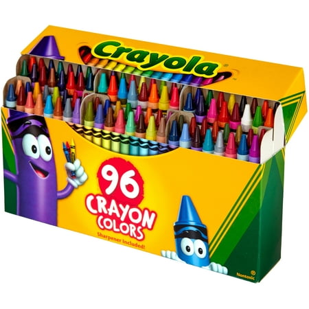 (2 Pack) Crayola 96 count crayons with built-in sharpener
