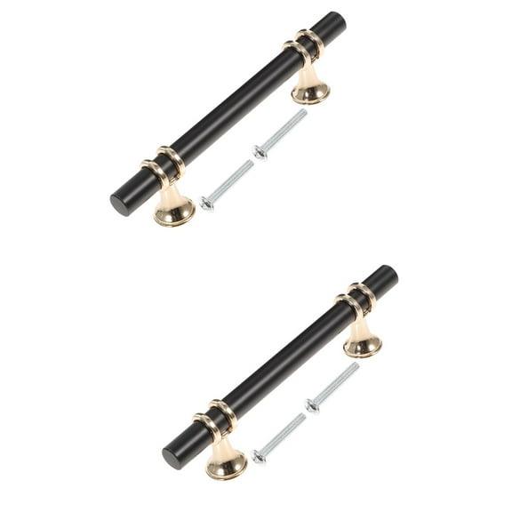 2 Pieces Knobs Matte Black Drawer Pulls Handle Handles for Doors