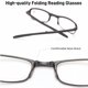 thumbnail image 5 of 5 pares de gafas de lectura plegables for hombres y mujeres, lectores de presbicia antiluz azul, portátiles compactas con bolsa de almacenamiento for computadora, teléfono inteligente, tableta, 5 of 5