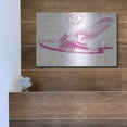 thumbnail image 5 of Luxe Metal Art 'Flight Schematic III in Pink' by Ethan Harper Metal Wall Art, 16"x12", 5 of 9