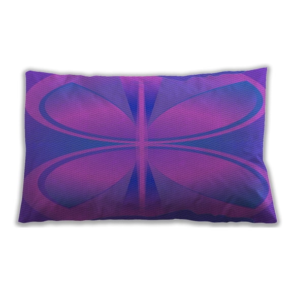 Ahgly Company Outdoor Rectangular Patterned Lumbar Throw Pillow, 13 inch by 19 inch