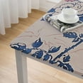 thumbnail image 5 of HAOXIT  Square  Tablecloth Blue Floral Tablecloth, Modern Floral Square  Tablecloth, Blue Floral Tablecloth, Indoor/Outdoor Waterproof Wrinkle Free Durable Blue Tablecloth for Square Tables 36*36, 5 of 8