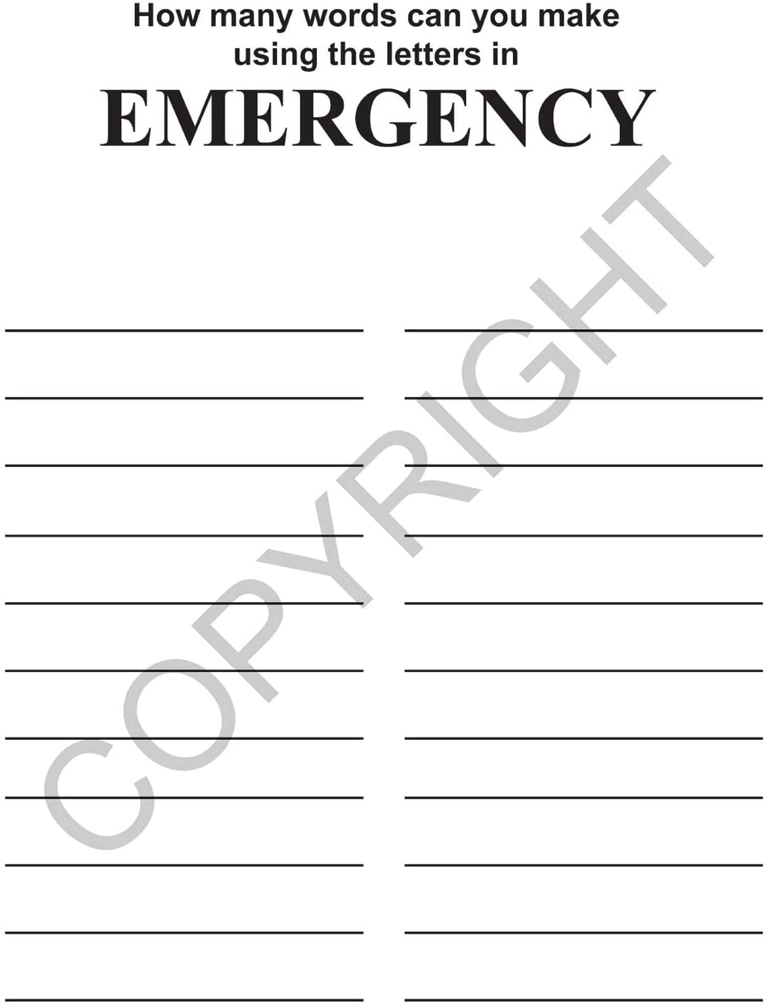 25 Pack - Learn About 911 Kid's Educational Coloring & Activity Books