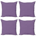 thumbnail image 1 of Ambesonne Abstract Geometry Throw Pillow Cover 4 Pack, Diagonal Violet, 20", Mauve and Quartz, 1 of 2