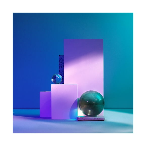 Canvas Wall Art - Isma Yunta 'Aqua' Wall Art for Living Room, Bedroom, or Office Décor by Trademark Fine Art - 14 x 14 Inches