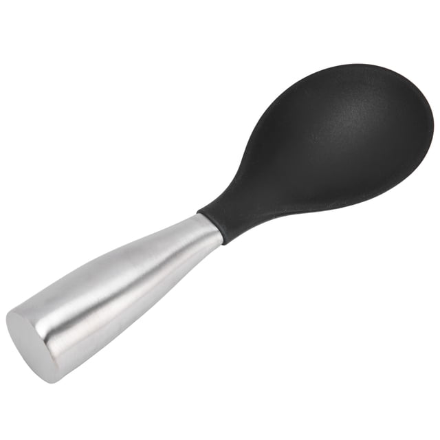 Cooking Stand Up Rice Spoon,Comfortable Stainless Steel Handle Home Stand Up Rice Spoon Stainless Steel Rice Spoon World-Class Design