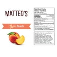 thumbnail image 5 of Matteo's Sugar Free Fruit Syrup, Peach, 750mL, 0 Calories, 0 Sugar, (Single Bottle), 5 of 5