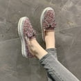 thumbnail image 4 of Babysbule Shoes Women, Women's Fashion Slip-On Sneakers, Rhinestones Glitter For Women, Loafers Cute Bowknot Flat Casual Shoes For Girls, 4 of 9