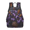 thumbnail image 1 of Disketp Ornate Purple Floral Vase Mochila Ligera e Impermeable, Mochila de Día Resistente para Viajes, Senderismo y Uso Diario para Hombre y Mujer, 1 of 7