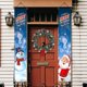 thumbnail image 1 of Pancarta de pared para puerta de porche de Navidad, bandera colgante, decoración del Festival de Navidad para el hogar, 1 of 2
