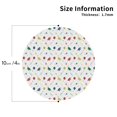 thumbnail image 2 of Fuzoiu Happy Graduation Print Leather Coasters Set,Drink Coasters Set of 4,for Tabletop Protection, Durable PVC Coasters,Home Décor and Housewarming Gift-Round Shape, 2 of 6