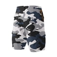 thumbnail image 5 of Mens Camo Cargo Shorts Wild Outdoor - Cotton Relaxed Fit Utility Multi-Pocket Shorts Featuring Relaxed Fit Cuts Black L, 5 of 5